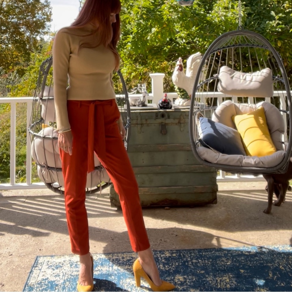Yellow Suede Snake Skin Heels - Picture 8 of 17